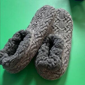 ☁️Cozy Gray Knit Slippers☁️